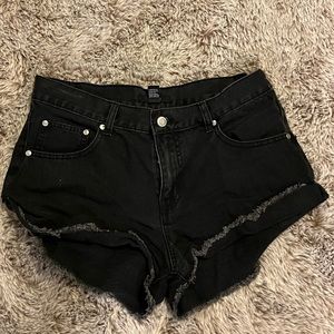 Forever 21 high rise black shorts